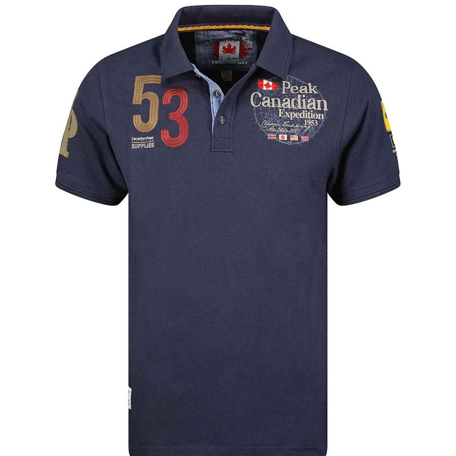 Man Canadian Peak Polo | Kelaneak Navy Rm Men 419