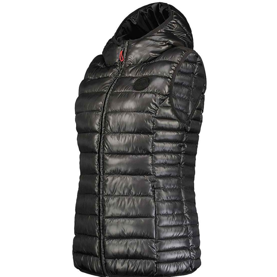 Women Canadian Peak Vest | Annemai Vest Hood Mt Black Lady 096