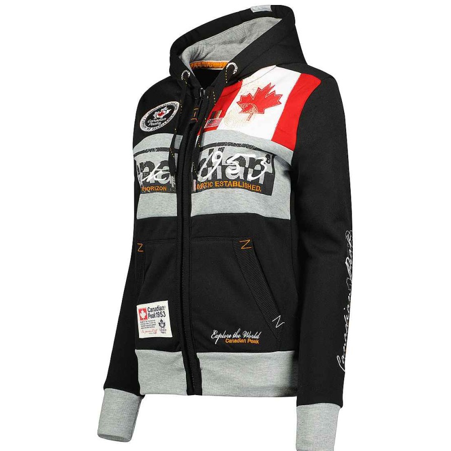 Women Canadian Peak Sweat | Face Black Cp Rm Lady 007 Bs