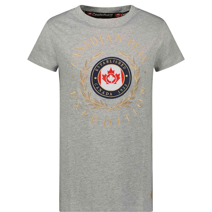 Man Canadian Peak T-Shirt | Jigereak Bgrey Rm Men 249