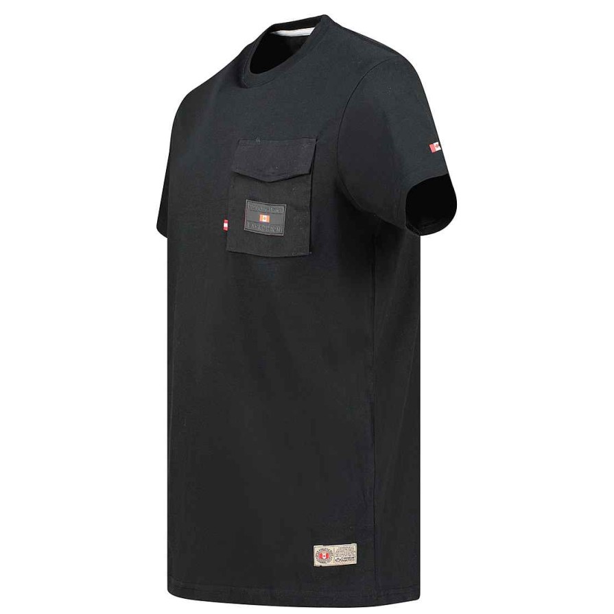 Man Canadian Peak T-Shirt | Josseak Black Rm Men 235