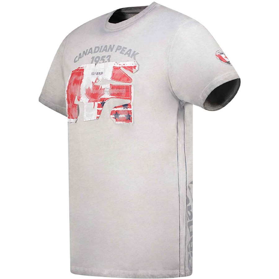 Man Canadian Peak T-Shirt | Jotzeak B.Grey Men 235