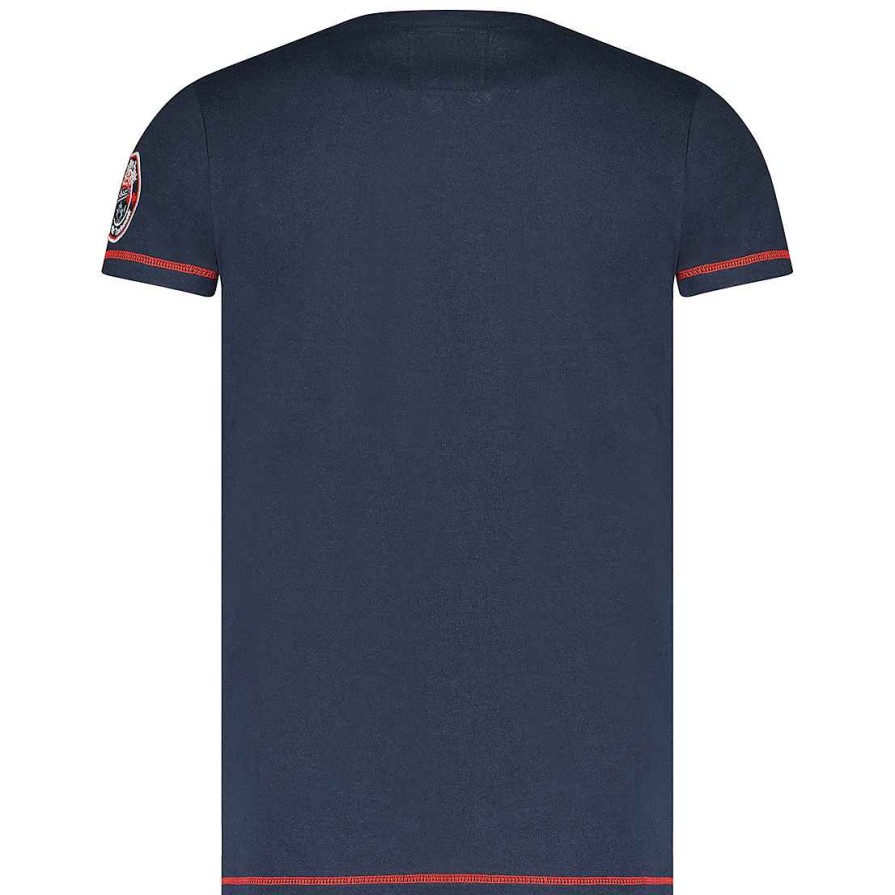 Man Canadian Peak T-Shirt | Janado Ss Navy Men Bs Cp100