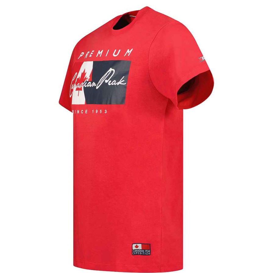 Man Canadian Peak T-Shirt | Jarnesseak Red Rm Men 249