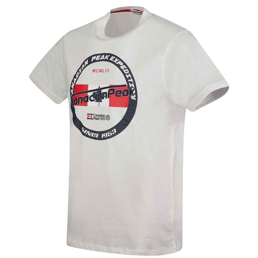 Man Canadian Peak T-Shirt | Jariseak White Rm Men 249