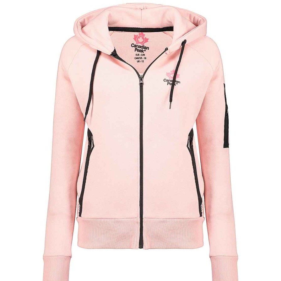 Women Canadian Peak Sweat | Fabiola Powder Pink Lady Bs4 Cp 100