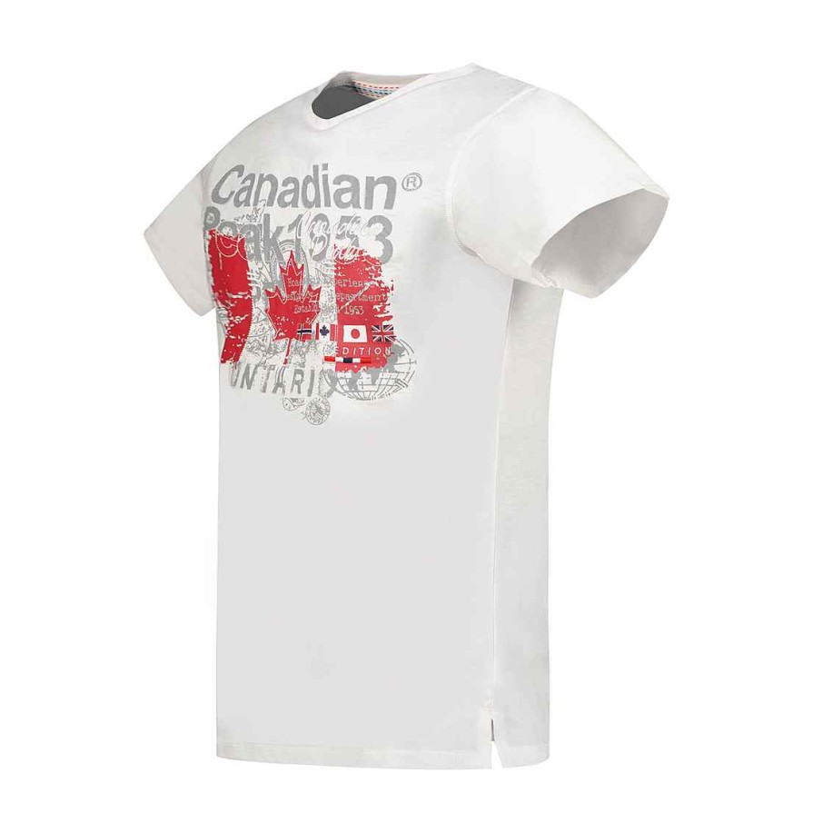 Man Canadian Peak T-Shirt | Jetchupeak White Rm Men 235