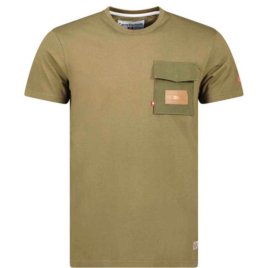 Man Canadian Peak T-Shirt | Josseak Khaki Rm Men 235