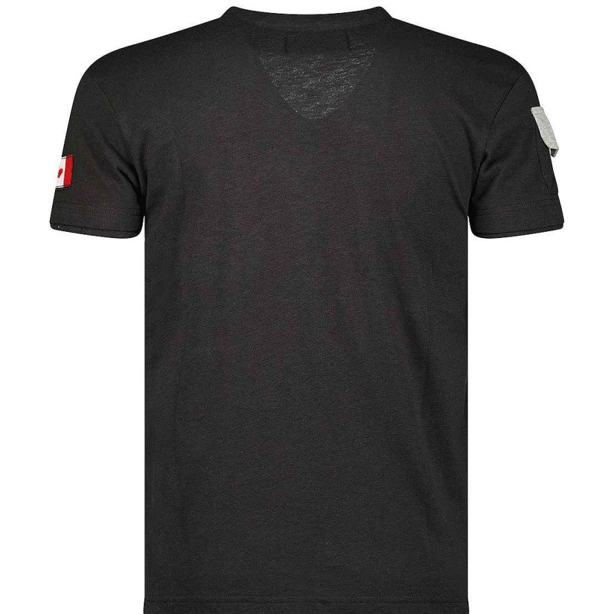 Man Canadian Peak T-Shirt | Jipeak Ss Bs Cp Black Men 100