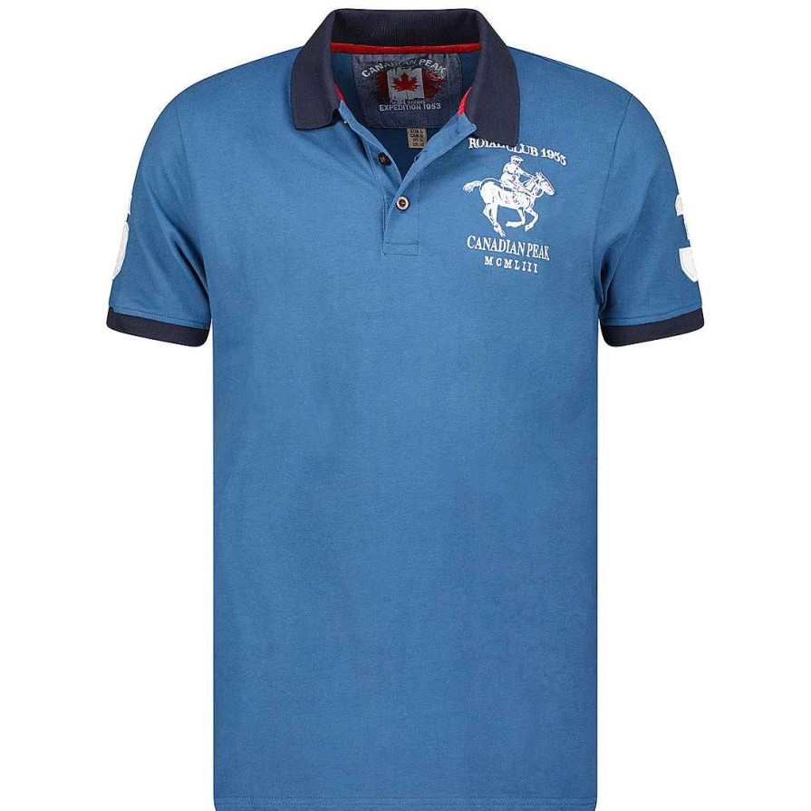 Man Canadian Peak Polo | Koltoneak Blue Rm Men 419