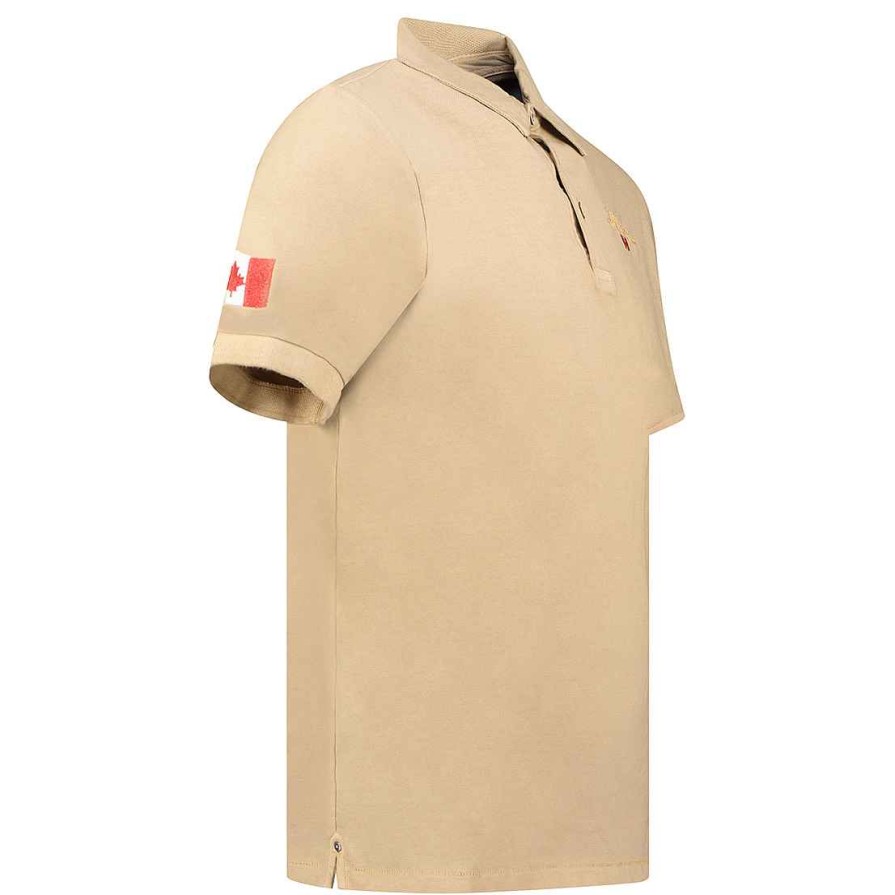 Man Canadian Peak Polo | Karseak Beige Rm Men 249