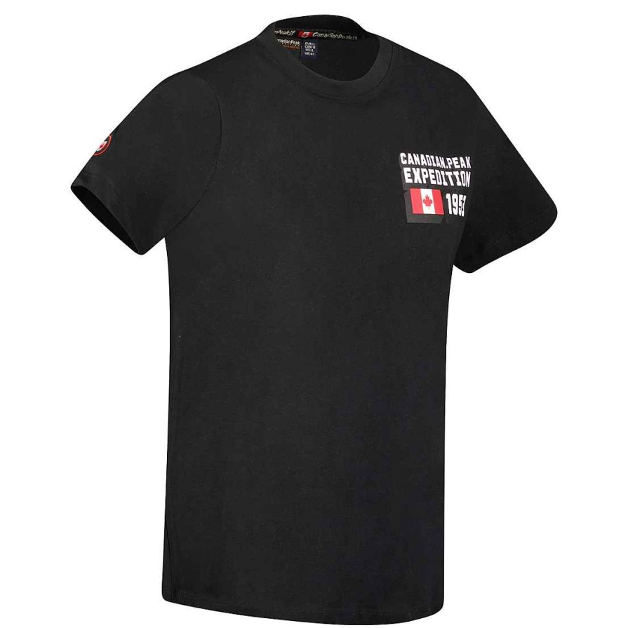 Man Canadian Peak T-Shirt | Jistereak Black Rm Men 249