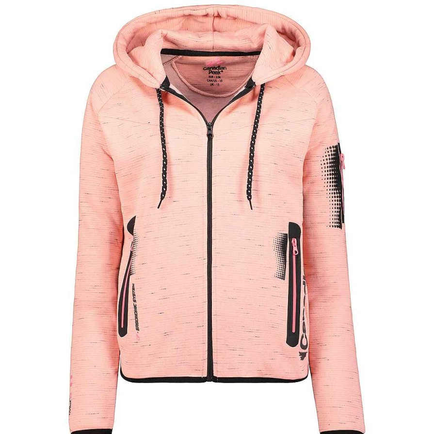 Women Canadian Peak Sweat | Fanatic Powder Pink Lady Bs2 Cp 100