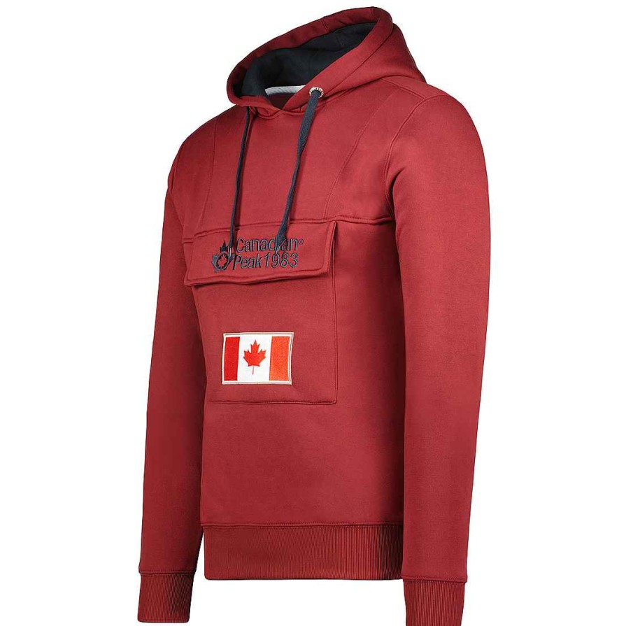 Boy Canadian Peak Sweat | Gadreak Burgundy Boy 054