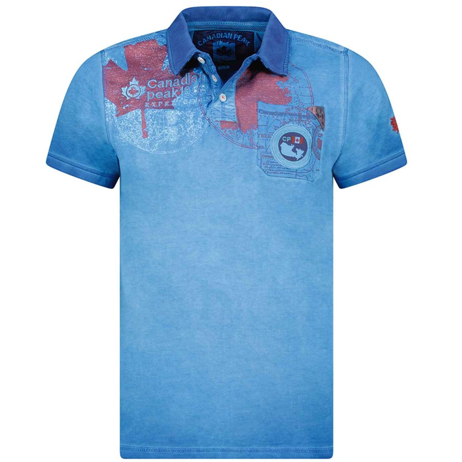 Man Canadian Peak Polo | Kameak Blue Men 235