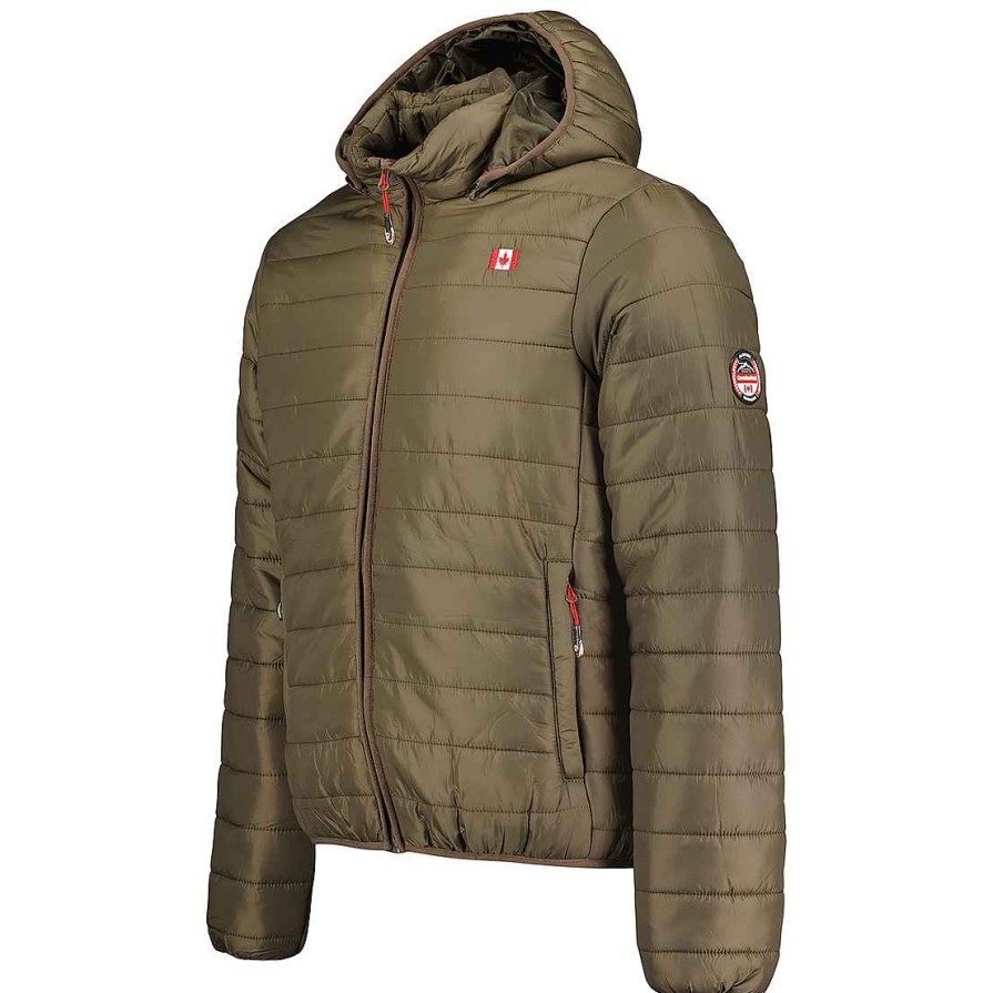 Man Canadian Peak Jacket | Amigeak Hood Khaki Cp Rm Men 233