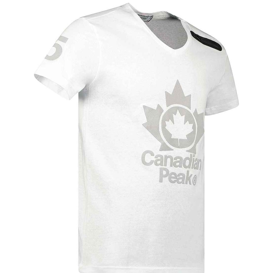 Man Canadian Peak T-Shirt | Japeak Ss Cp White Men 100