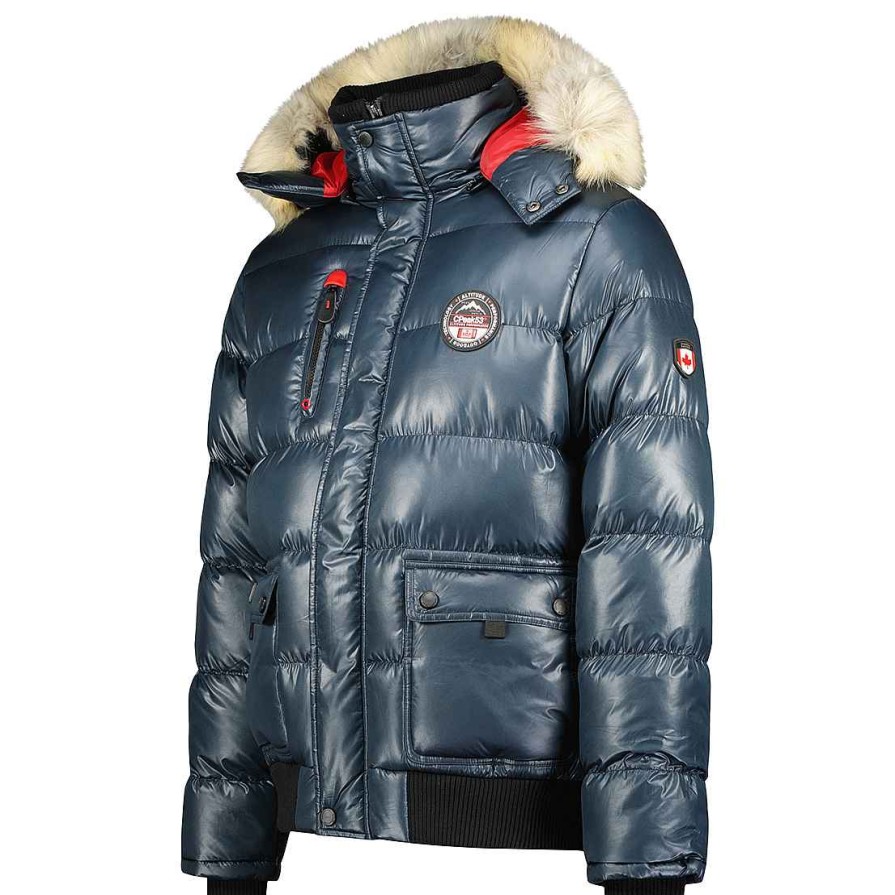 Man Canadian Peak Jacket | Bugseak Navy Men Rm Cp 005 Bs