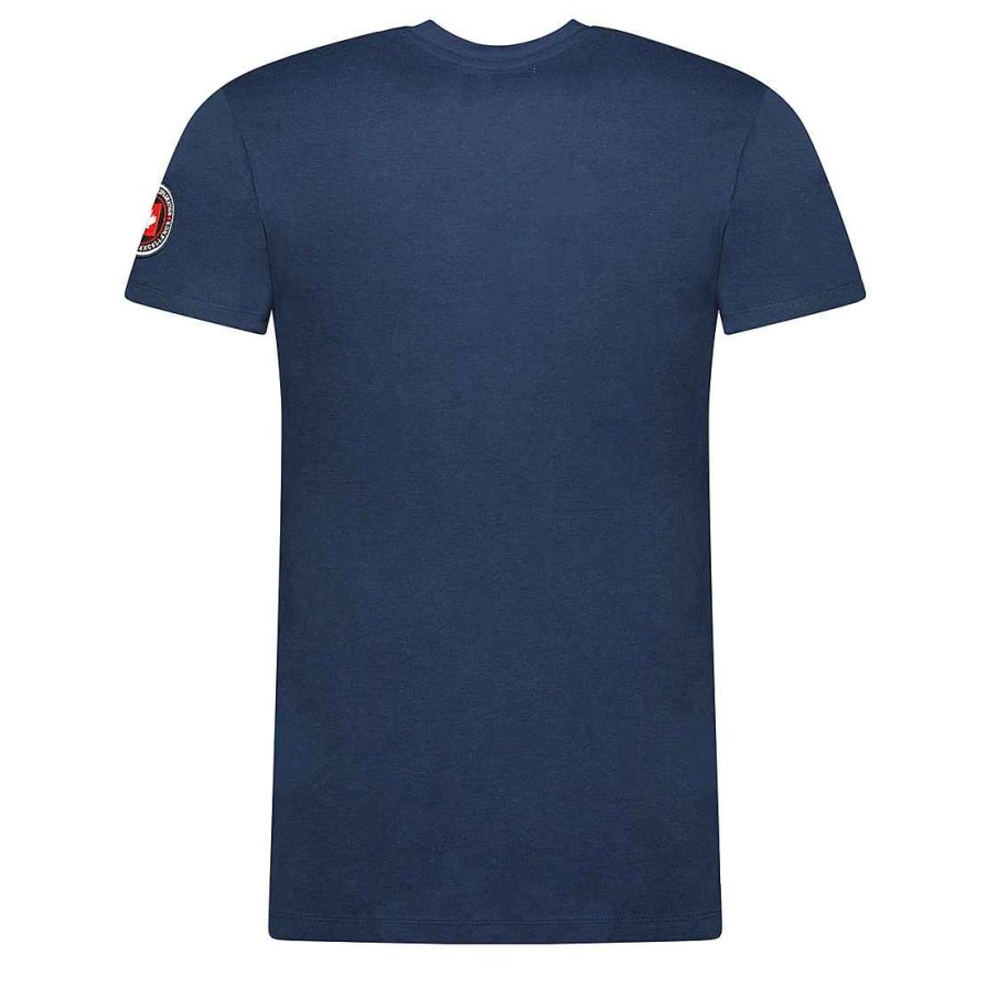 Man Canadian Peak T-Shirt | Jantrail Navy Rm Cp Men 249