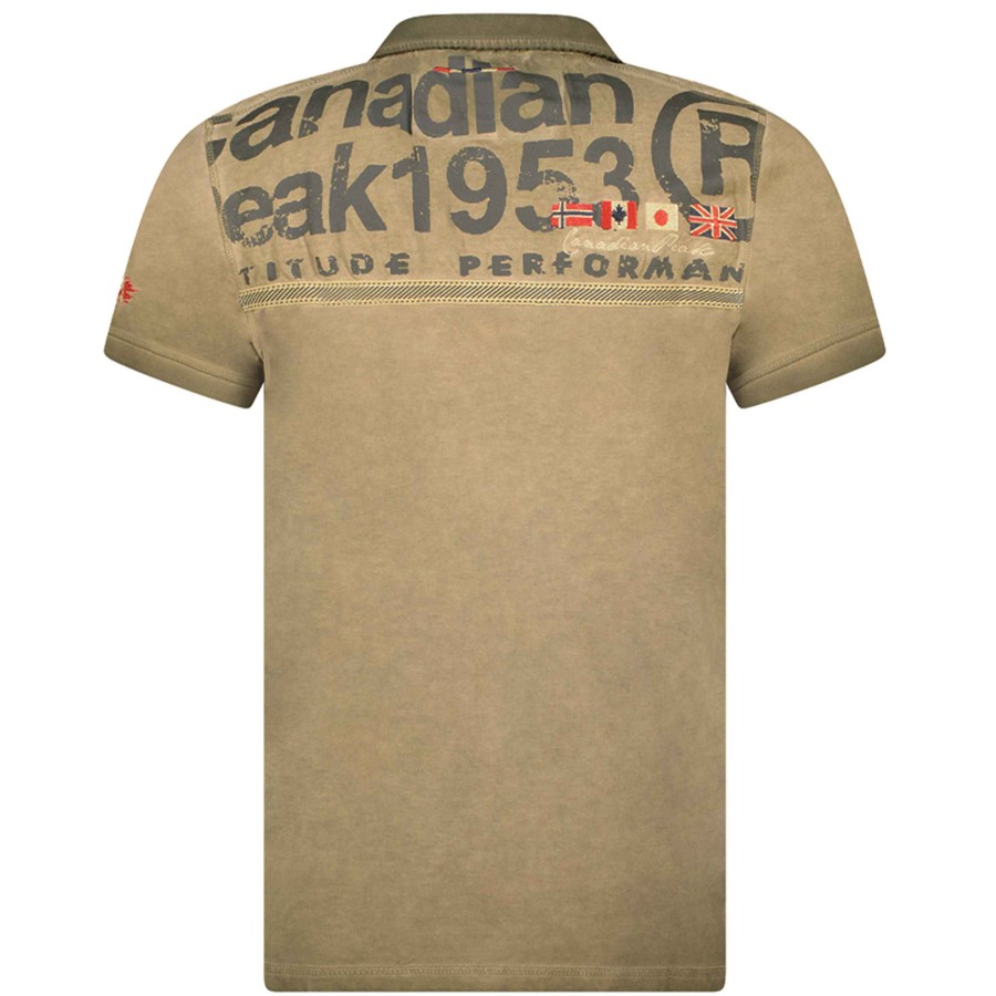 Man Canadian Peak Polo | Kameak Khaki Men 235