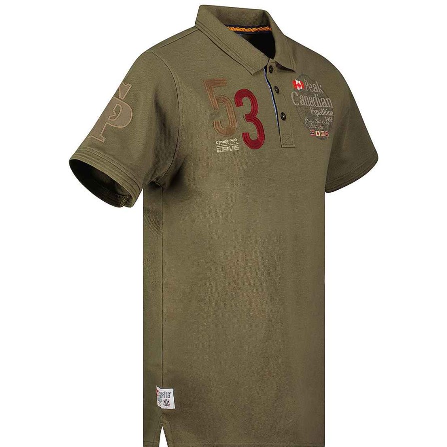 Man Canadian Peak Polo | Kelaneak Khaki Rm Men 419