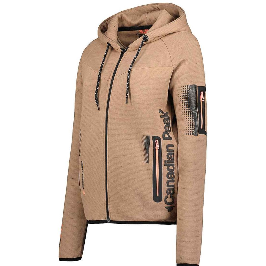 Women Canadian Peak Sweat | Fanatic Taupe Lady Bs2 Cp 100