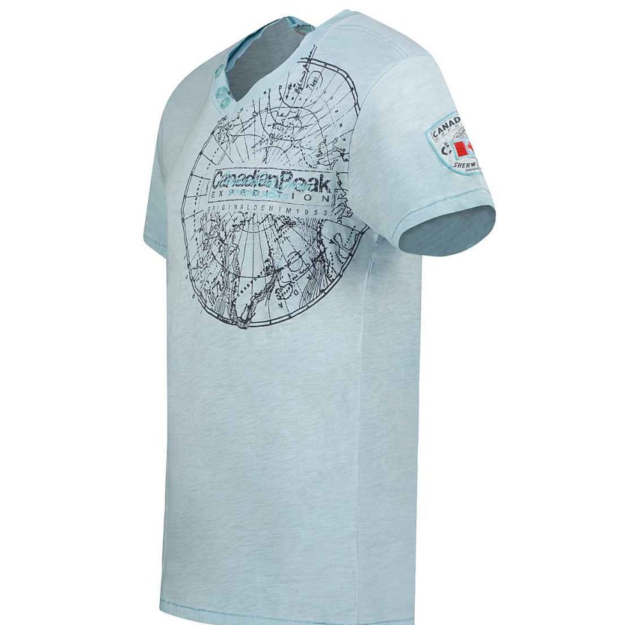 Man Canadian Peak T-Shirt | Jimperableak Sky Blue Rm Men 249