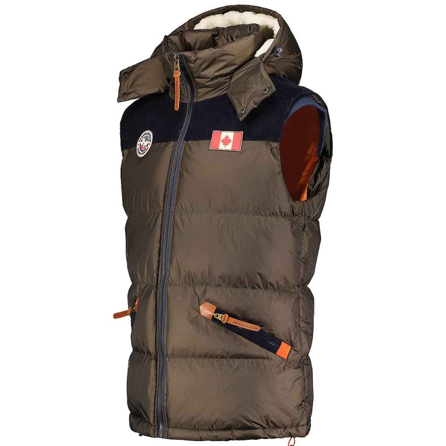 Man Canadian Peak Vest | Velianeak Khaki Rm Men 056