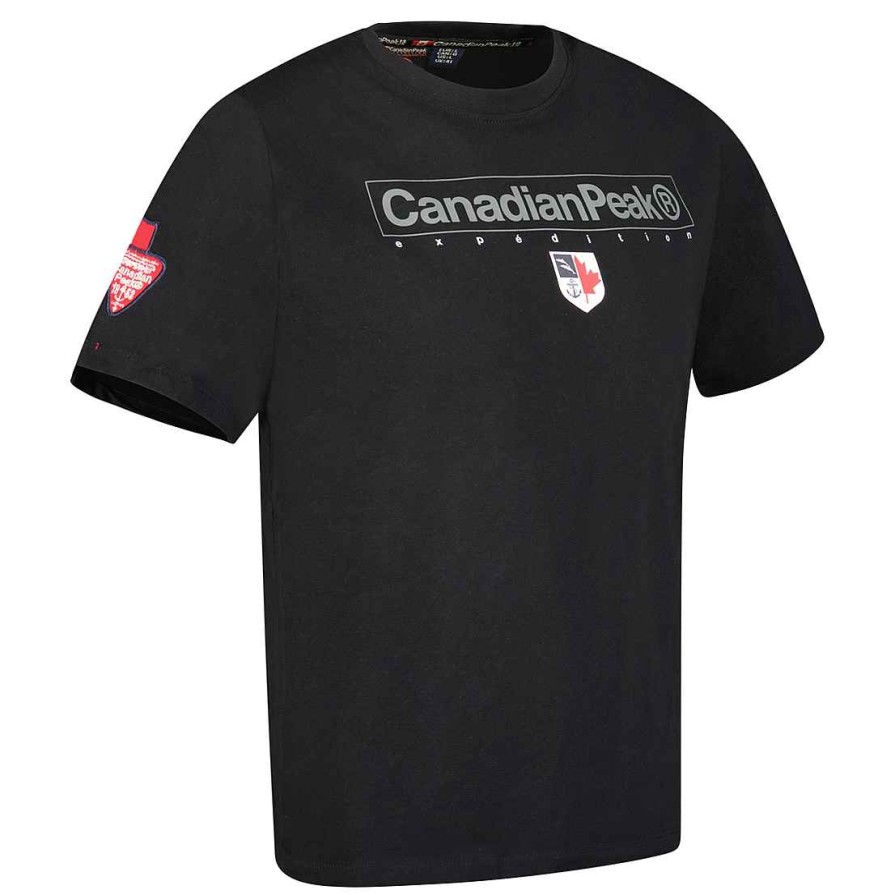 Man Canadian Peak T-Shirt | Jotruneak Black Rm Men 249