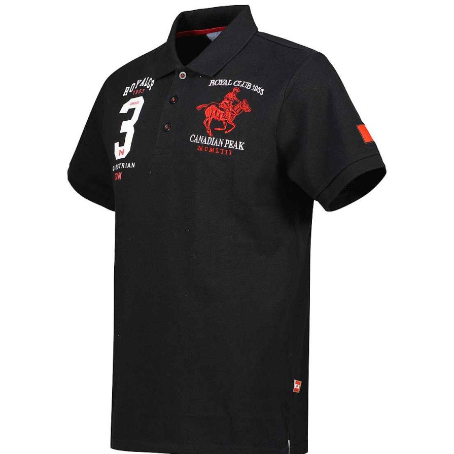 Man Canadian Peak Polo | Klubeak Black Rm Men 419