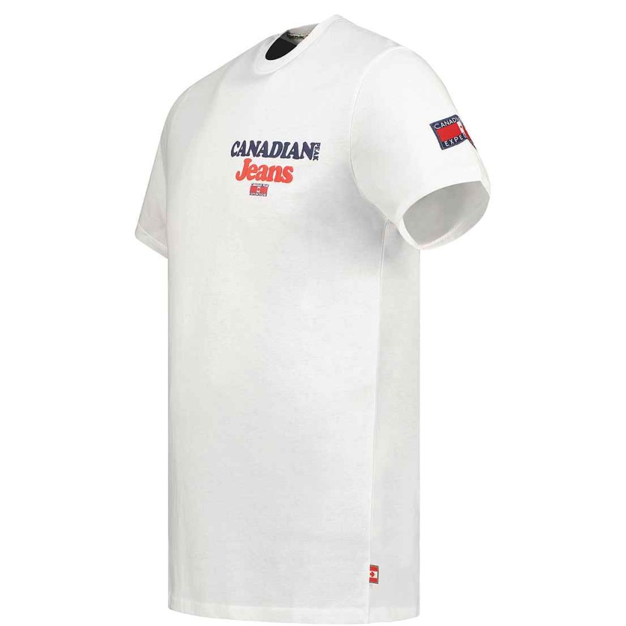 Man Canadian Peak T-Shirt | Joupeak White Rm Men 235