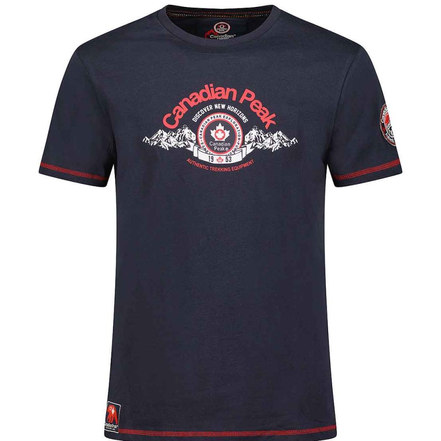 Man Canadian Peak T-Shirt | Janado Navy Rm Cp Men 254