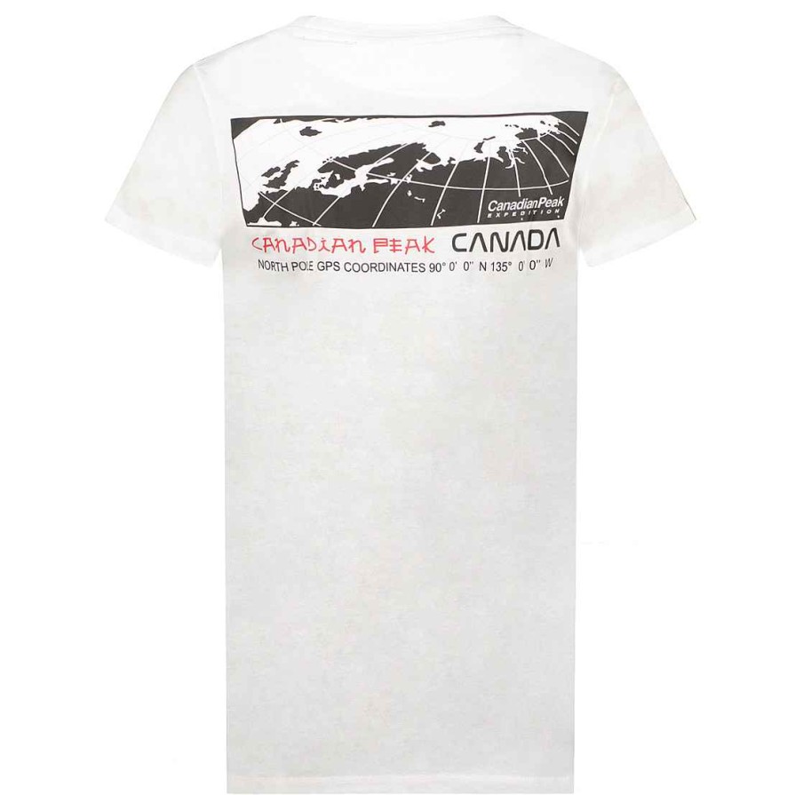 Man Canadian Peak T-Shirt | Jholmeak White Rm Men 249