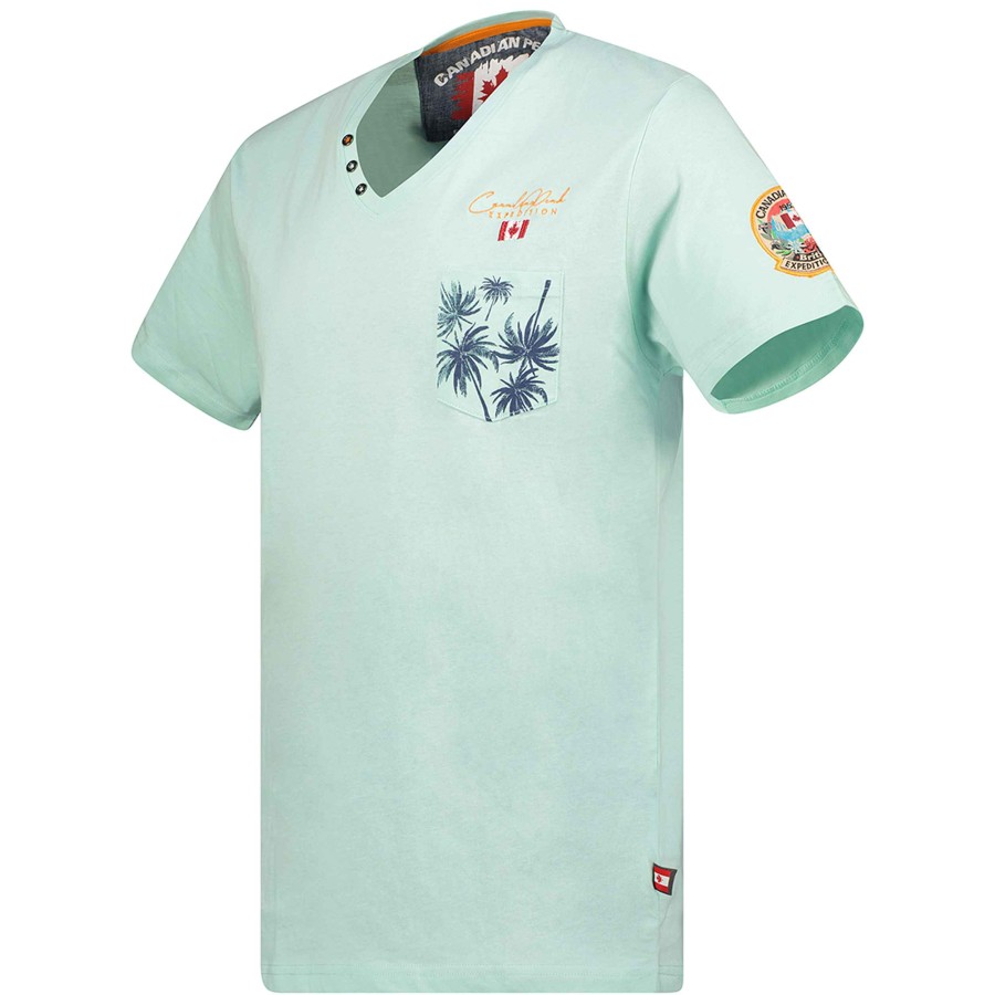 Man Canadian Peak T-Shirt | Jibeak Mint Rm Men 207