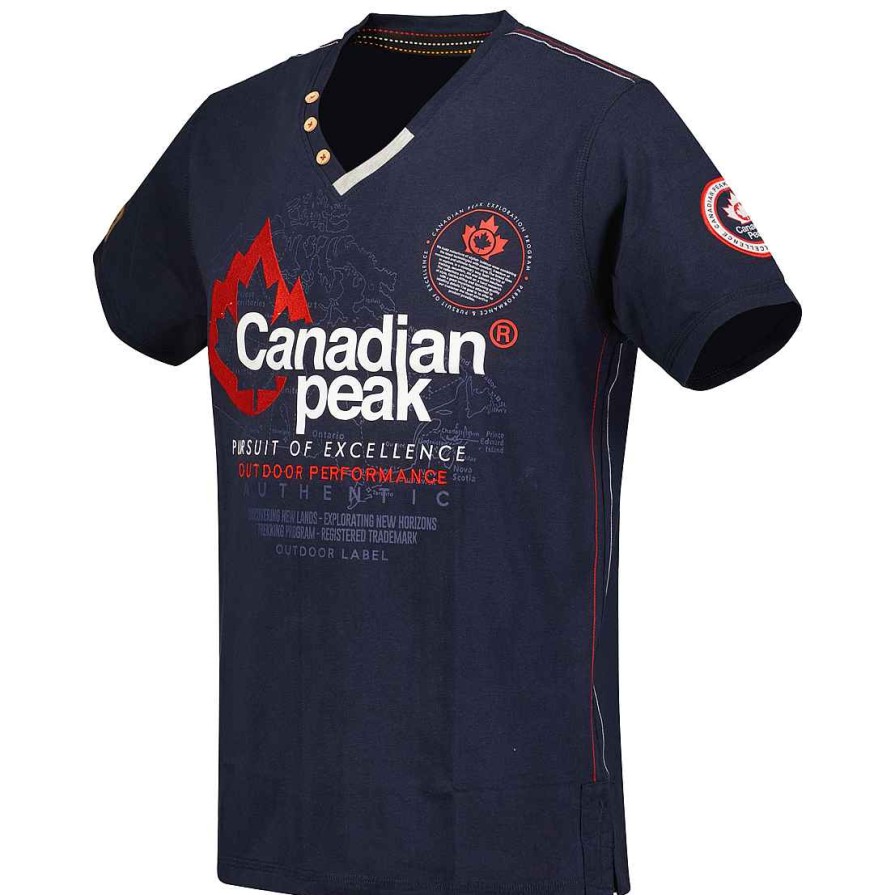 Man Canadian Peak T-Shirt | Jomando Navy Men Cp Rm Men 235