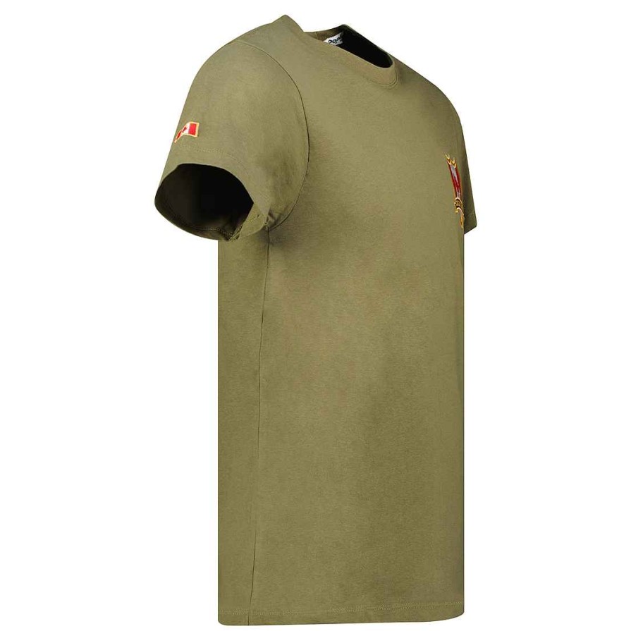 Man Canadian Peak T-Shirt | Jeganteak Khaki Rm Men 249