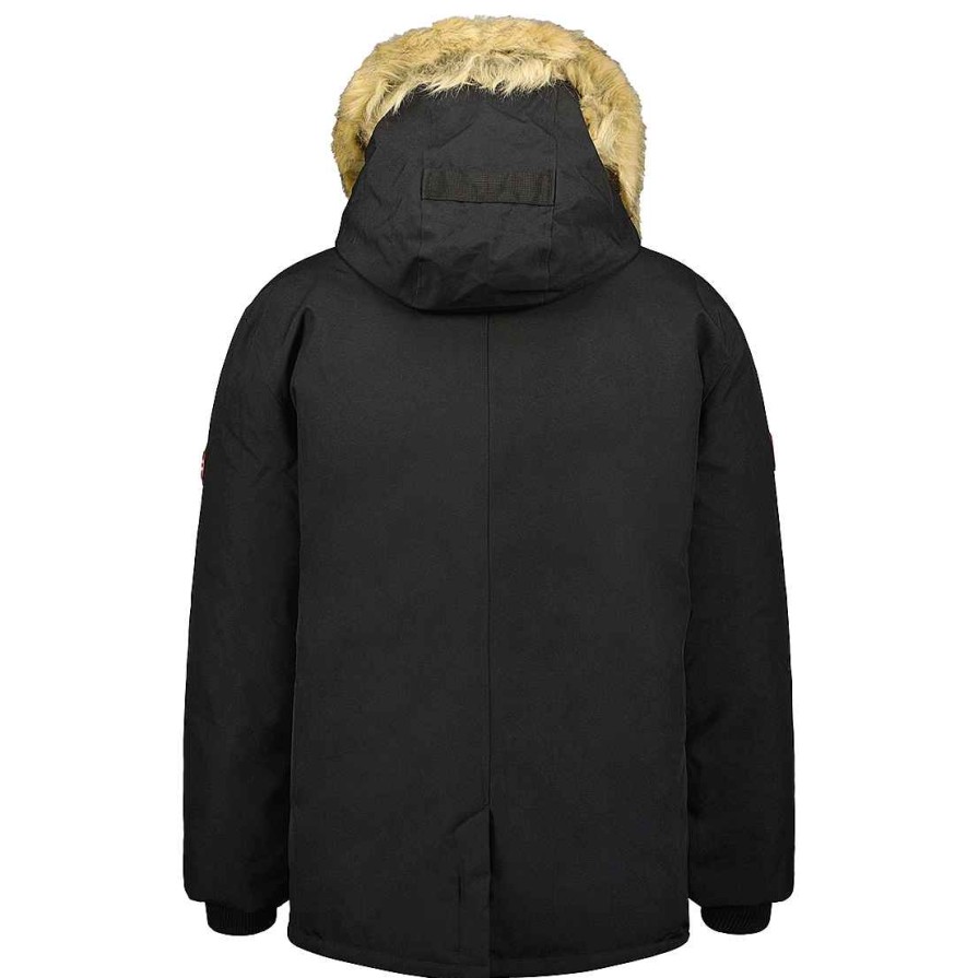 Man Canadian Peak Parka | Claudeak Black Rm Bs2 Men 068