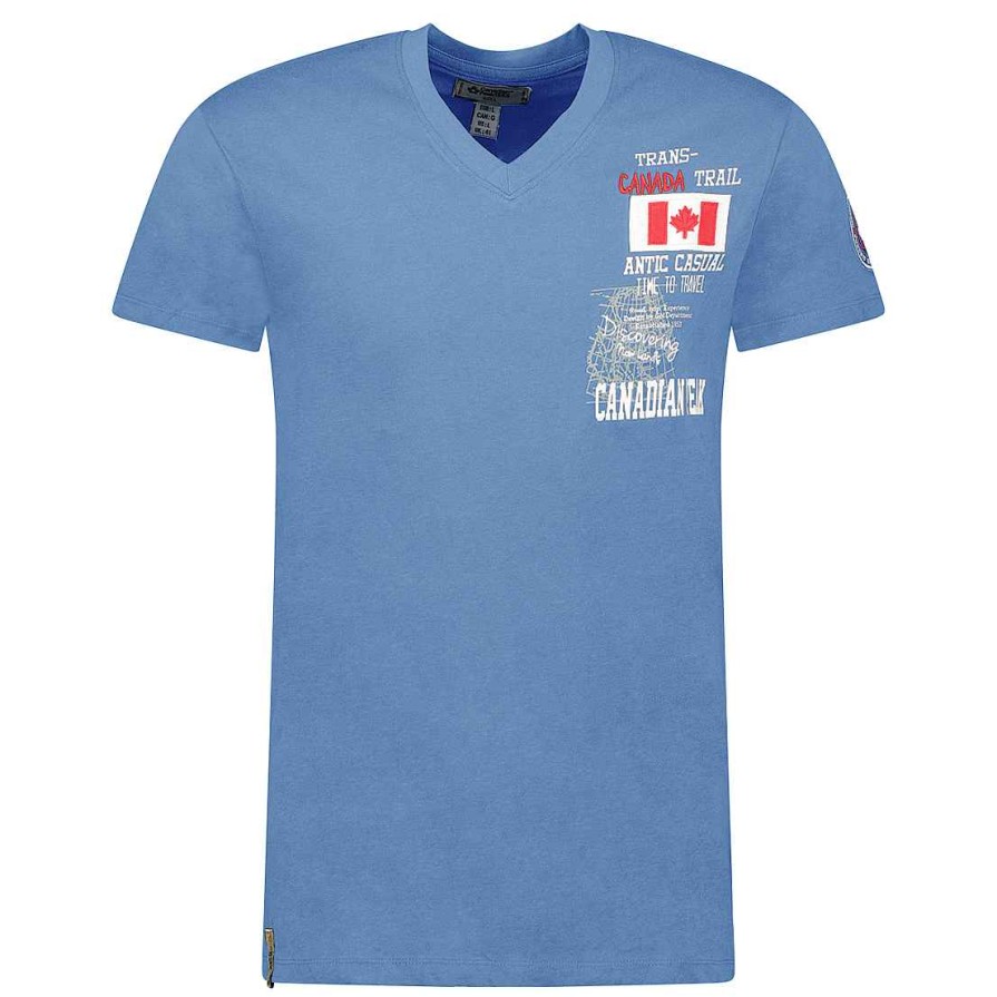 Man Canadian Peak T-Shirt | Jantrail Denim Rm Cp Men 249