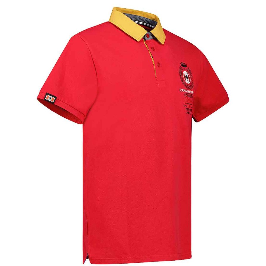 Man Canadian Peak Polo | Kaurieak Red Rm Men 254