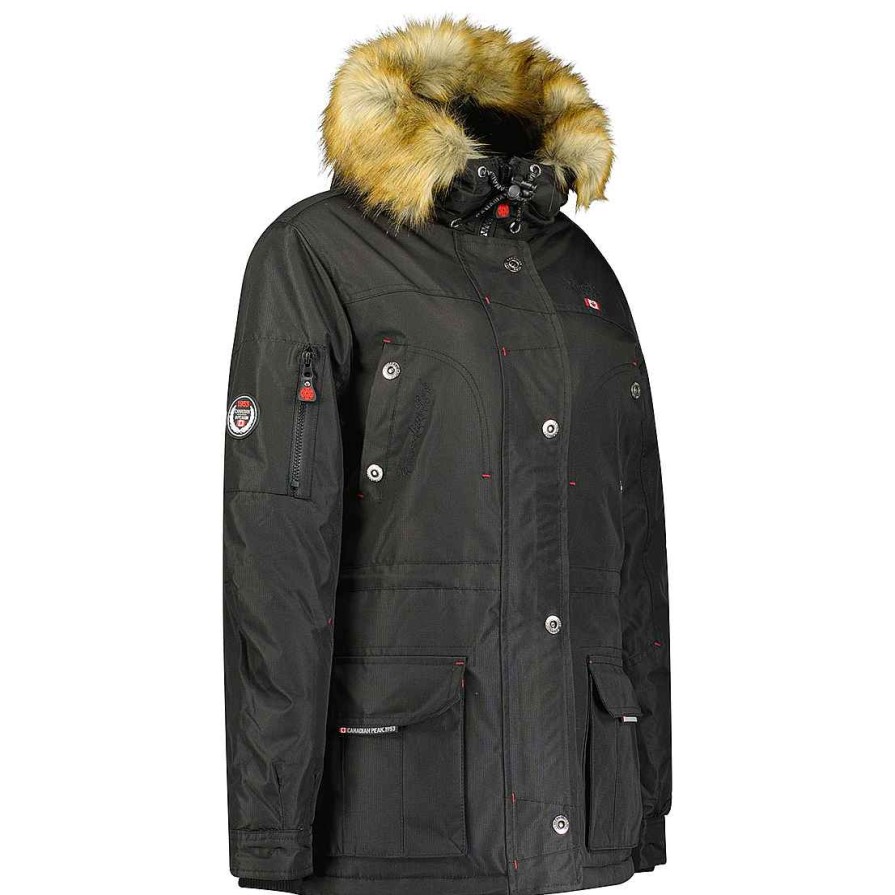 Women Canadian Peak Parka | Acheak Rm Black Lady 054