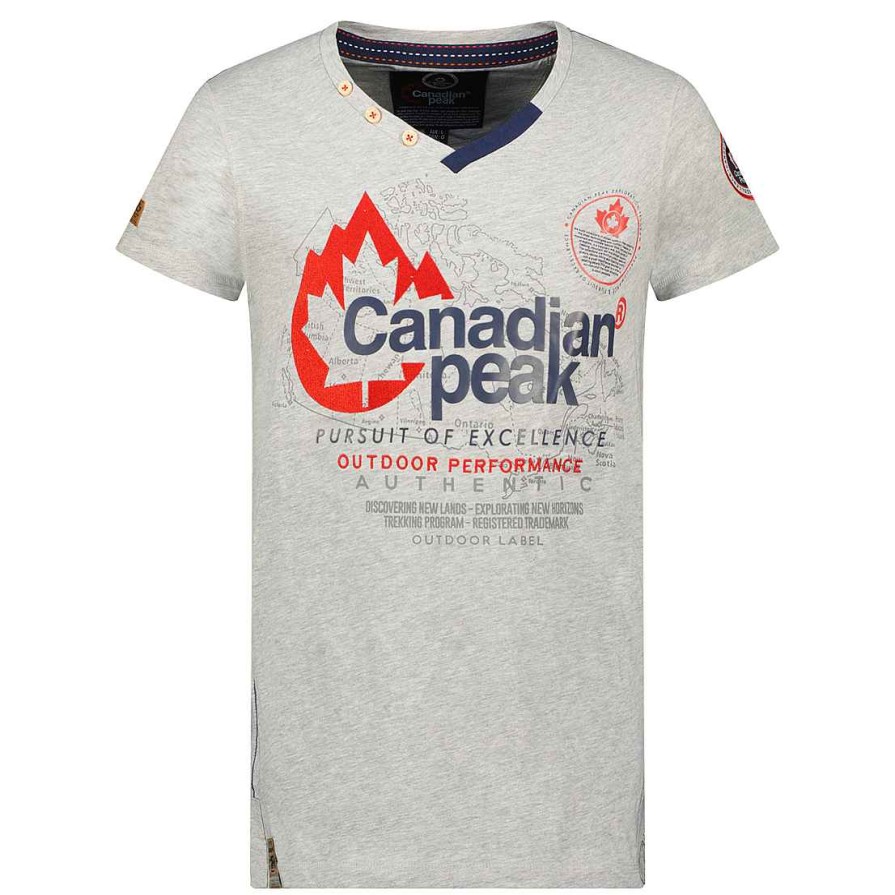 Man Canadian Peak T-Shirt | Jomando B.Grey Men Cp Rm Men 235