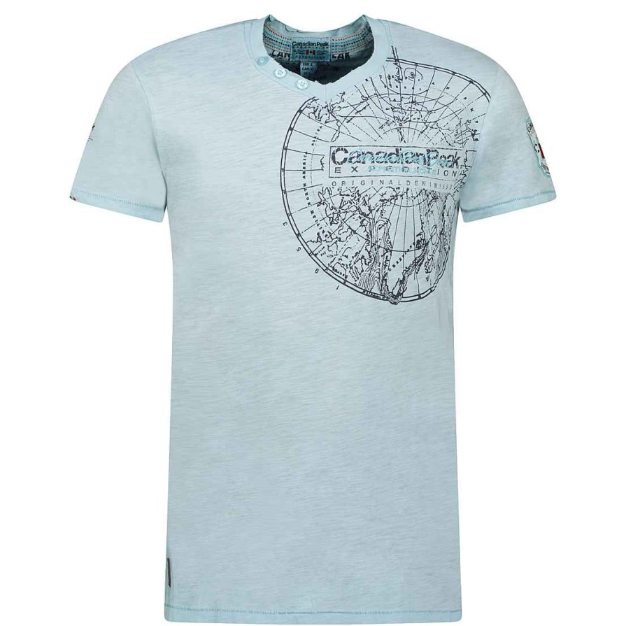 Man Canadian Peak T-Shirt | Jimperableak Sky Blue Rm Men 249