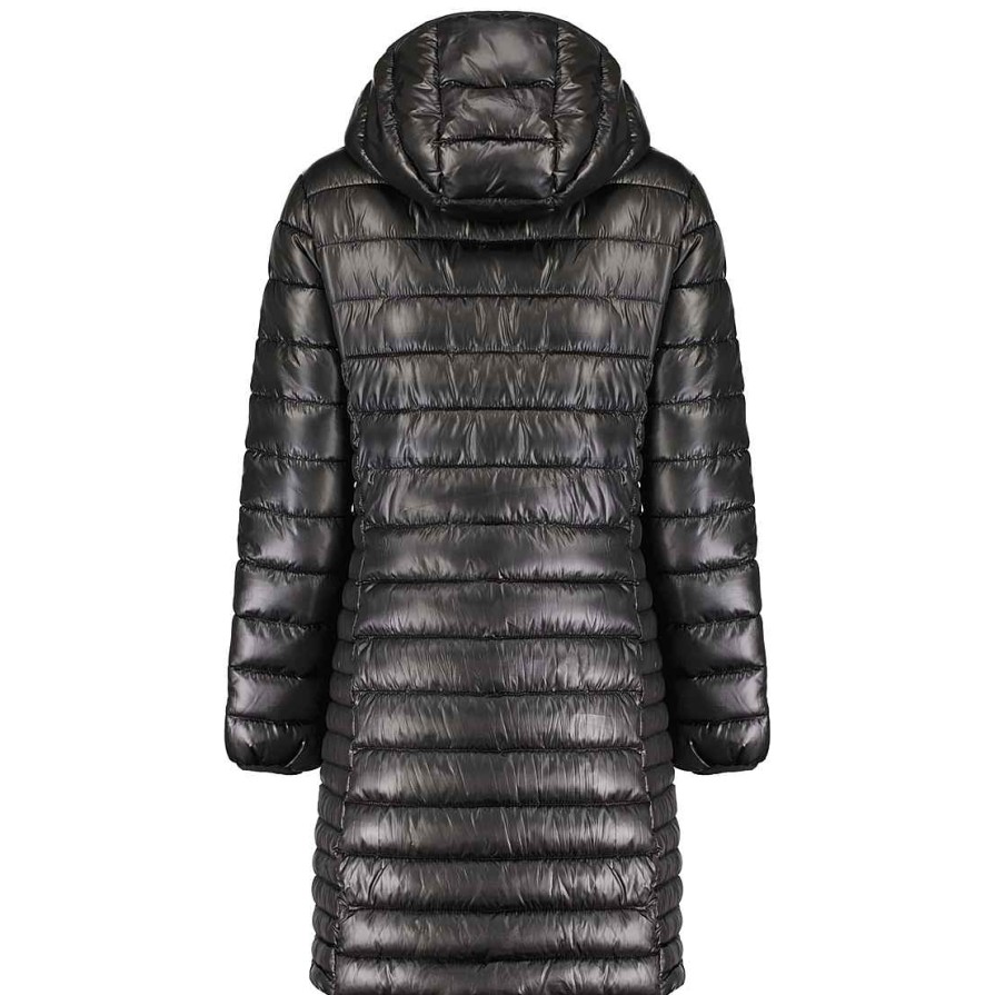 Girl Canadian Peak Jacket | Colombiana Long Hood Black Girl 096