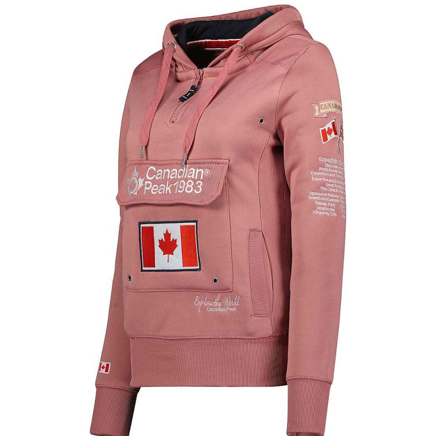 Women Canadian Peak Sweat | Gyrelle Powder Pink Cp Rm Lady 054