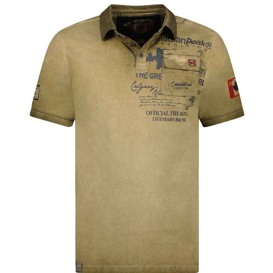 Man Canadian Peak Polo | Keoneak Khaki Rm Men 235