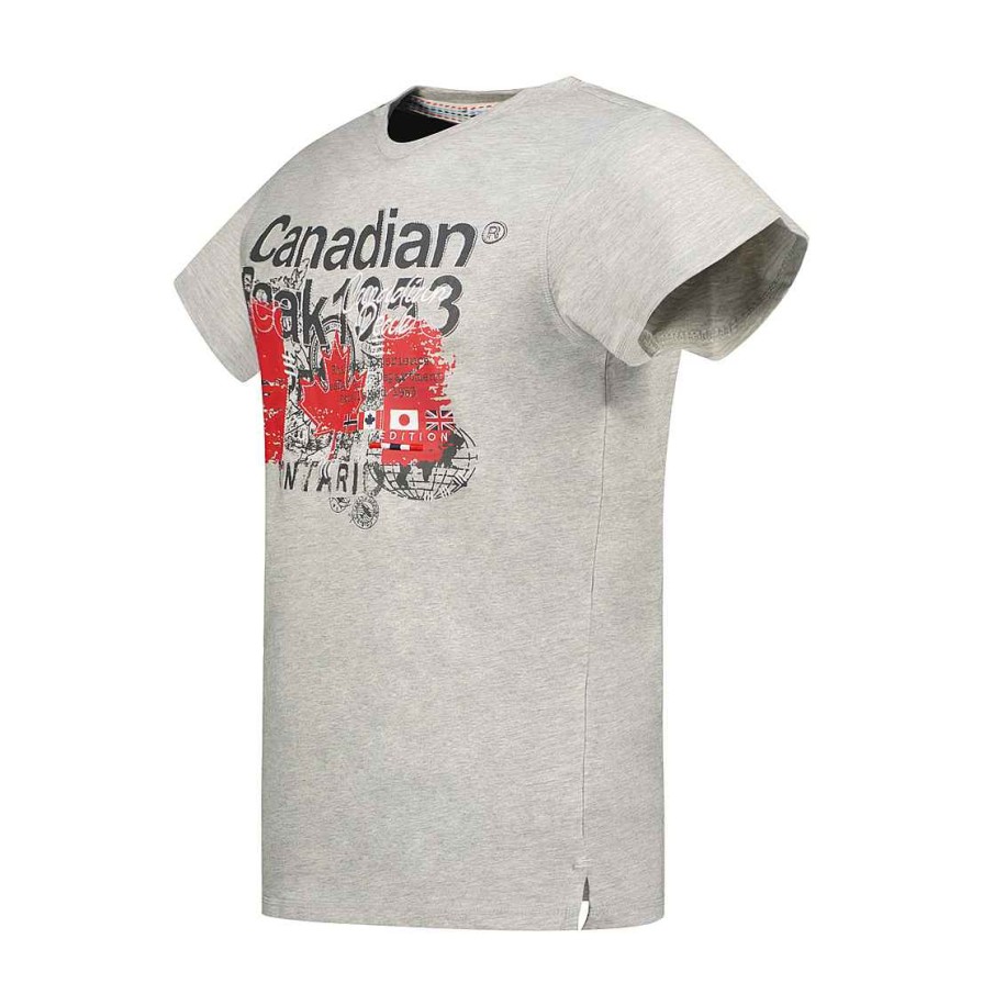 Man Canadian Peak T-Shirt | Jetchupeak Bgrey Rm Men 235