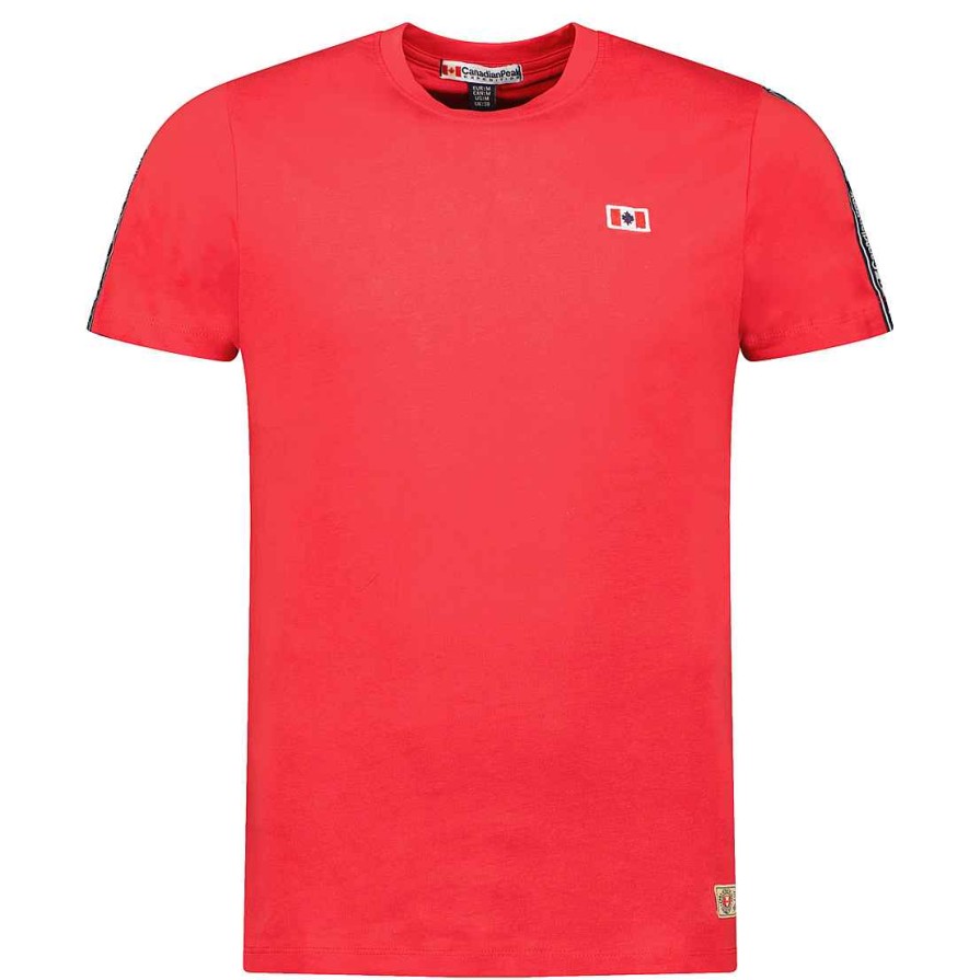 Man Canadian Peak T-Shirt | Javengeak Red Rm Men 249