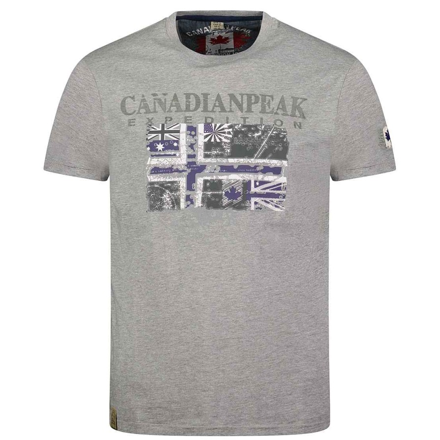 Man Canadian Peak T-Shirt | Jaloneak Bgrey Rm Men 249