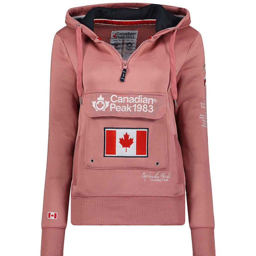 Women Canadian Peak Sweat | Gyrelle Powder Pink Cp Rm Lady 054