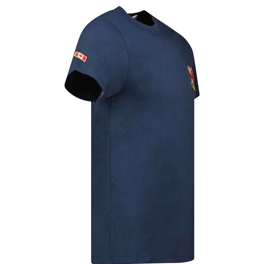 Man Canadian Peak T-Shirt | Jeganteak Navy Rm Men 249